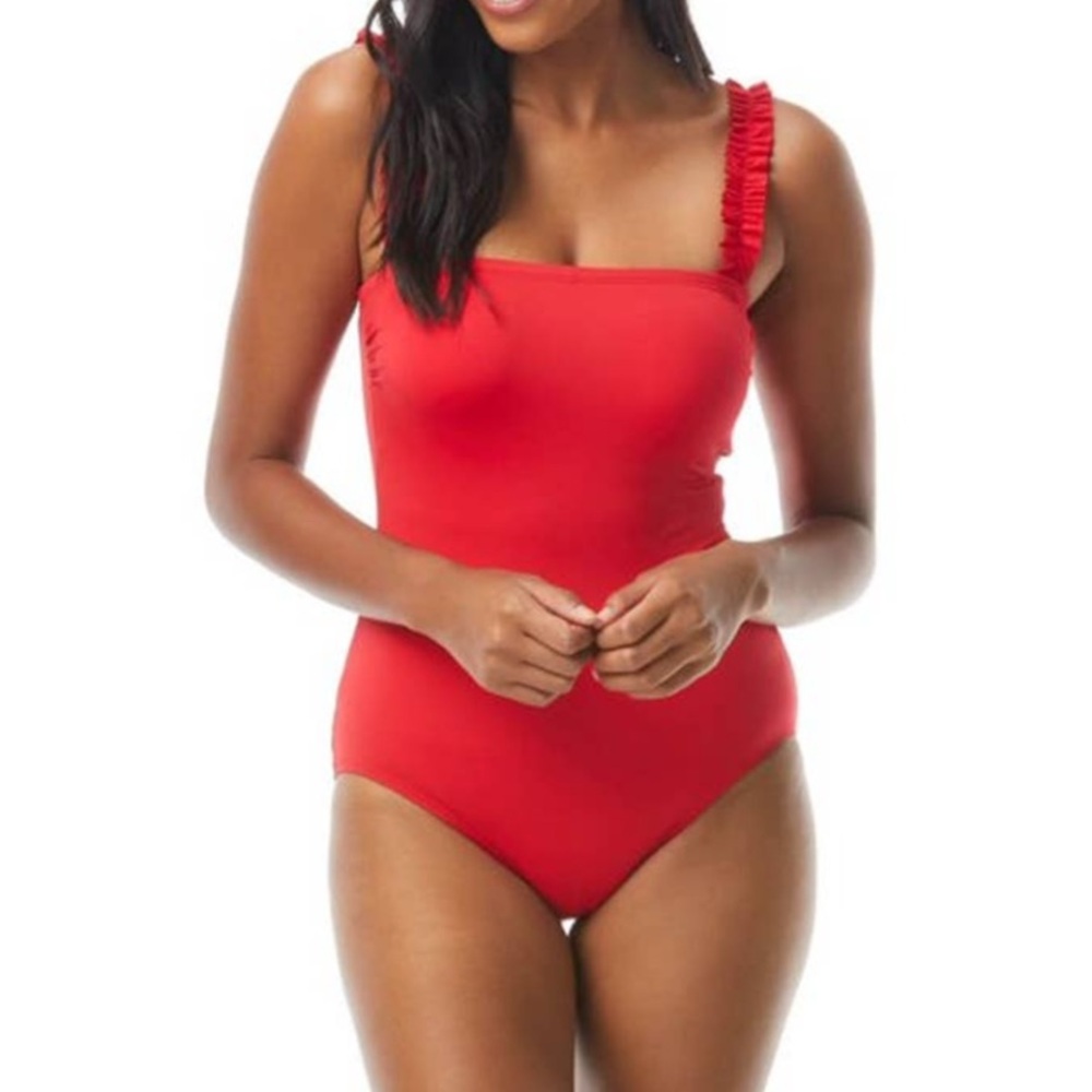 Kate Spade Red One-Piece Swimsuit